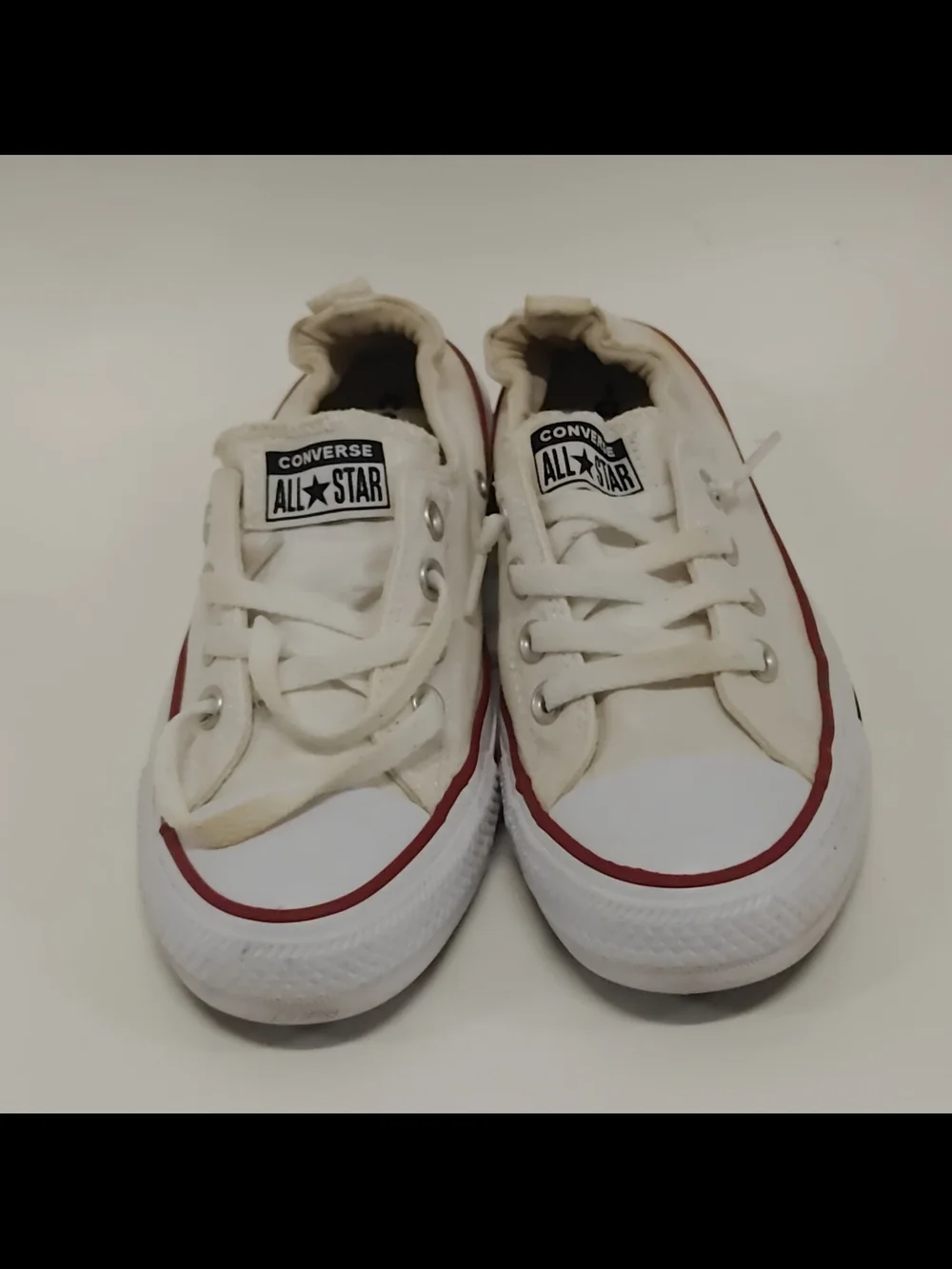 Converse CT All Star Shoreline White Cream Slip On Sneakers Women’s Size 8 53708